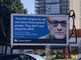 The provocative billboard in Salford