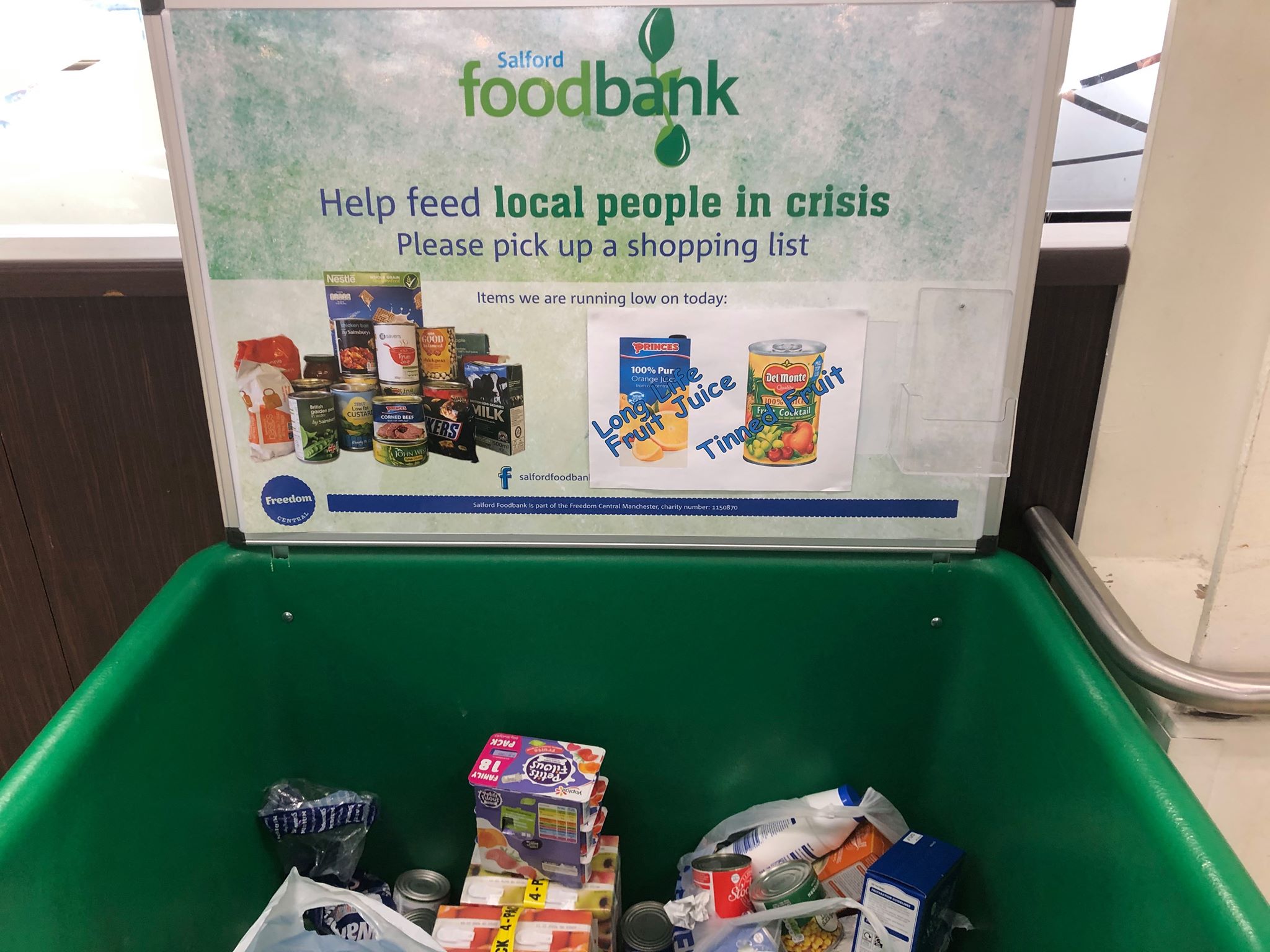 Salford Foodbank benefits from new Morrisons scheme SalfordNow