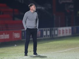 Manager Graham Alexander (Credit: Charlotte Tattersall, Salford City)