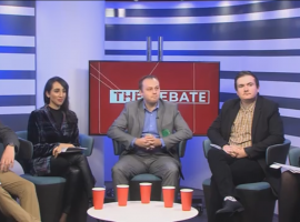 Candidates for the general election in Salford and Eccles South taking part in  a debate