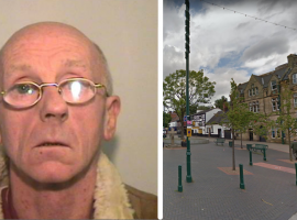Image edited by Matthew Lanceley. Image of Hughes provided by GMP in a press email. Image of Eccles town centre from Google Maps