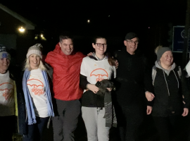 The ICCM team completing their walk . Image credit: Rhys Blanchard
