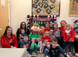 Kidzrus nurseries on Christmas Jumper Day. Credit: Nicola Fleury.