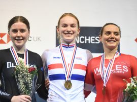 Picture by Simon Wilkinson/SWpix.com 25/01/2020 - Cycling - HSBC UK British Cycling National Track Championships 2020.
HSBC UK National Cycling Centre, Manchester England
- Lauren Bell Keirin Winner