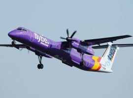 A Flybe plane. Image credit: Marco Verch Professional Photographer and Speaker via Flickr. Link to image: https://tinyurl.com/tsk657v. Link to license: https://tinyurl.com/p4devpc