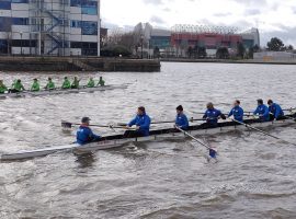 The BBC and Channel 4 teams before the race. Image credit: Matthew Lanceley