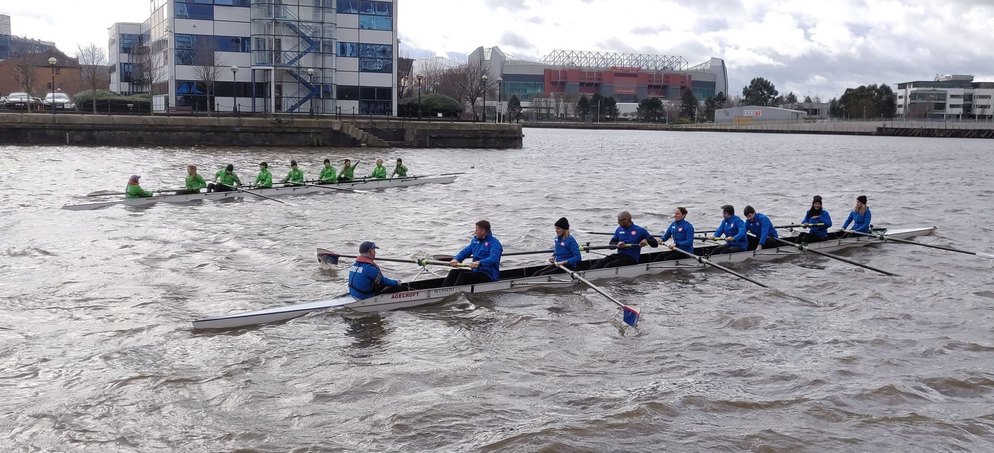 Clash of the Channels boat race for Sport Relief held in Salford Quays ...