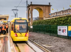 The Trafford Park line. Image credit: TfGM