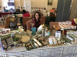 Fay Watts from the Dispensary behind her stall at the Keener to be Greener event. Copyright: Jessica Stone