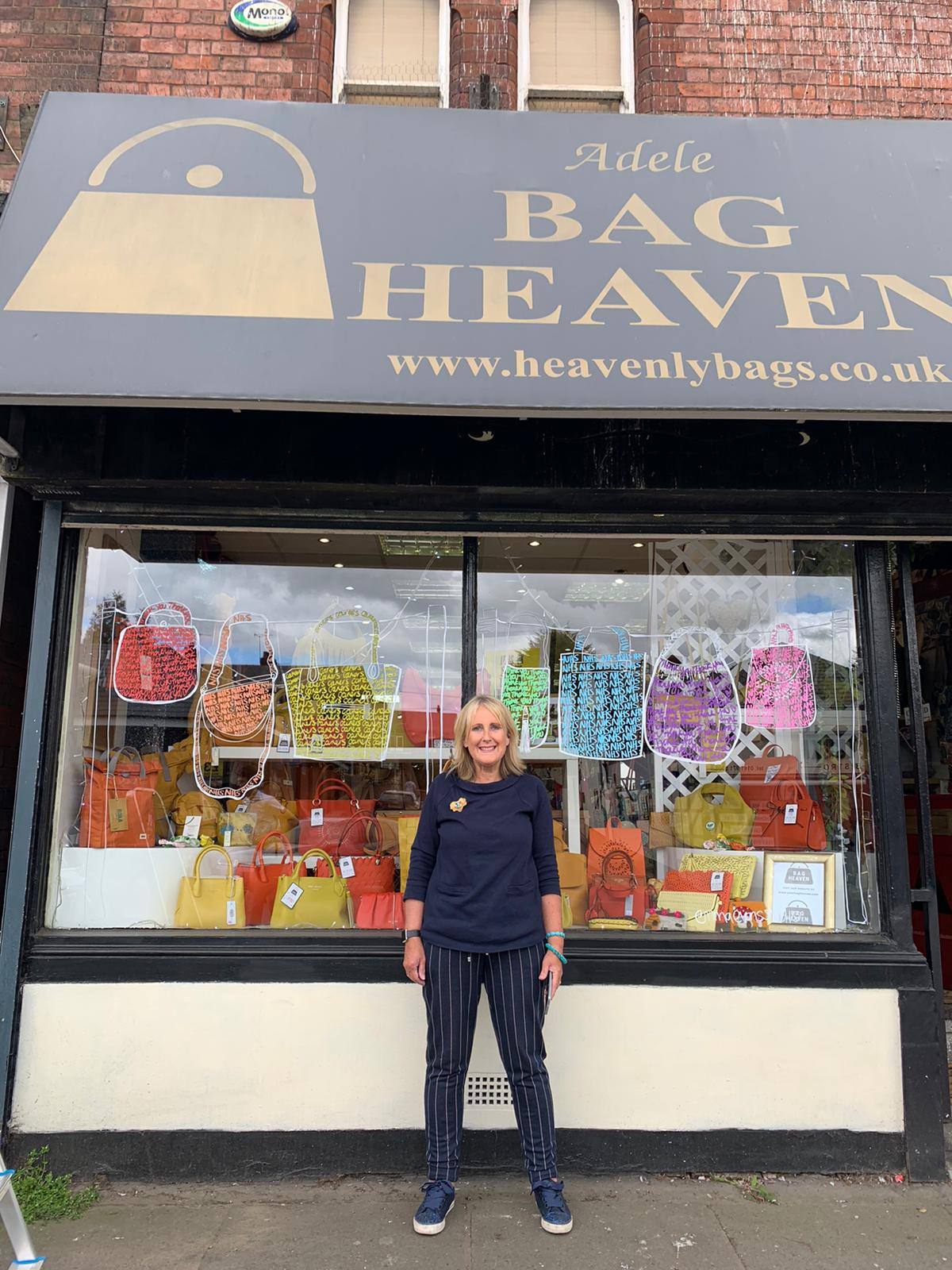 I just wanted to cheer up the high street Salford artist creates stunning window art to thank NHS Salford Now