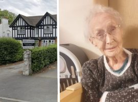 Peggy, a resident at Hope Manor Care Home, who is turning 100 on the 7th September.