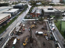 Phase 2 construction underway on Booths carpark.