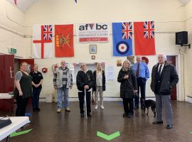 Members and volunteers of Salford Veterans Breakfast CLub. Image credit: Olivia Mukerjea