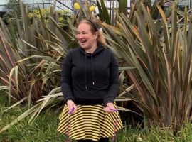 Helen Crossley, The Skipping Bee. Photo credit Helen Crossley, permission to use.