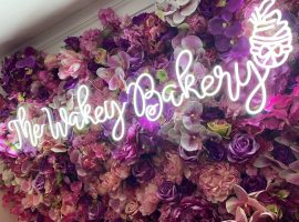 The Wakey Bakery's new flower wall (Copyright: The Wakey Bakery)