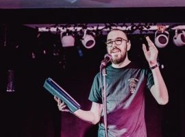 Will Stevenson performing at Switchblade Poetry back in October 2019. Credit: Dec Place / Switchblade Poetry