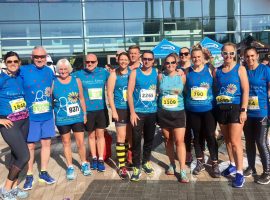 Salford 10k at MediaCityUK 2019. Group photograph. Image: Rebecca Denham