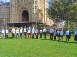 Campaigners calling for action to fix universal credit. Image: Liam Purcell