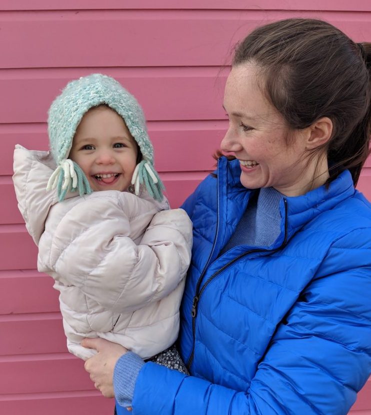 Anja Moncreiff and her Daughter.