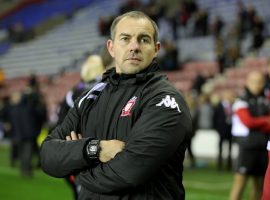 Salford Reds Head coach Ian Watson after the Betfred Super League semi final match at the DW Stadium, Wigan.