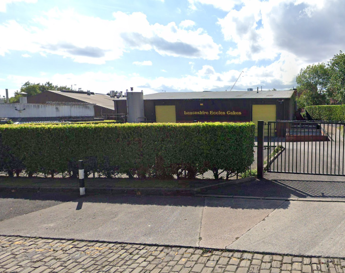 The front of the Lancashire Eccles Cakes factory. Photo Credit: Google Maps