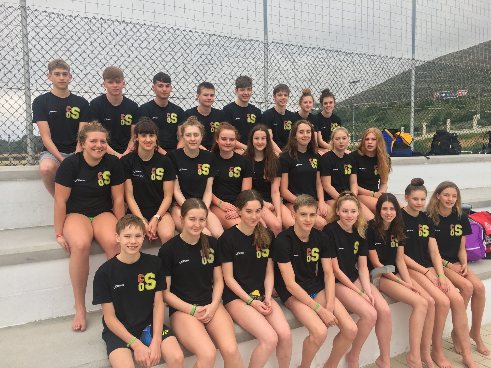 Salford swimmers at their ON camp in Torremolinos in February this year