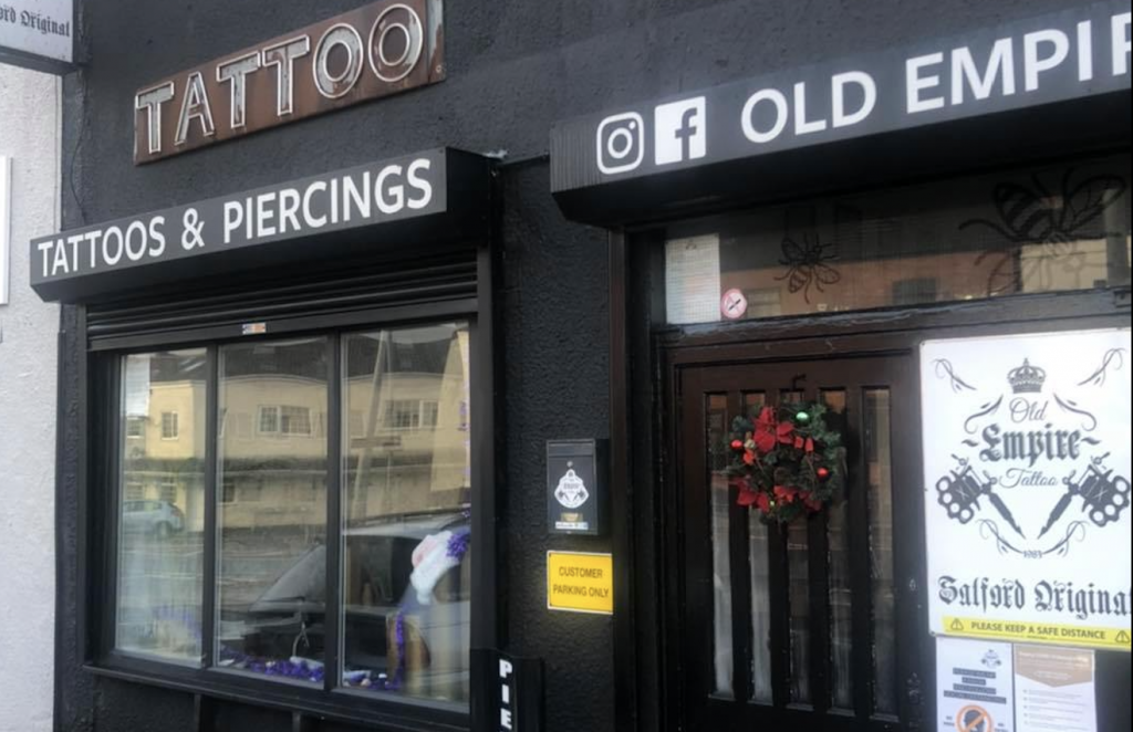 Tattoo parlour in Walkden.