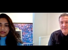Screenshot from the zoom interview with Mike from talk about it mate-By Rutabah