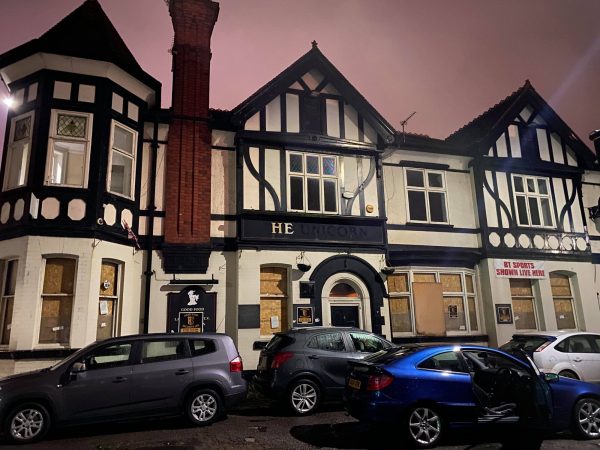 The Unicorn Pub in Salford, soon to be demolished. Photo credit: Lee Hodson, used with permission