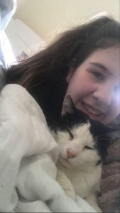 Ashlea Franks, 16, who runs Independent Cat Rescue alongside her mother, Barbara