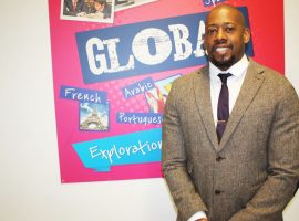 Dwain Brandy pictured at Oasis Academy