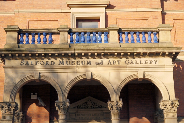 entrance to Salford Museum and art gallery