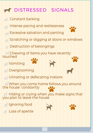 Dogs' distressed signals