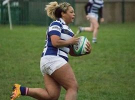 Detysha Harper playing for Eccels RFC. Credit: Detysha Harper