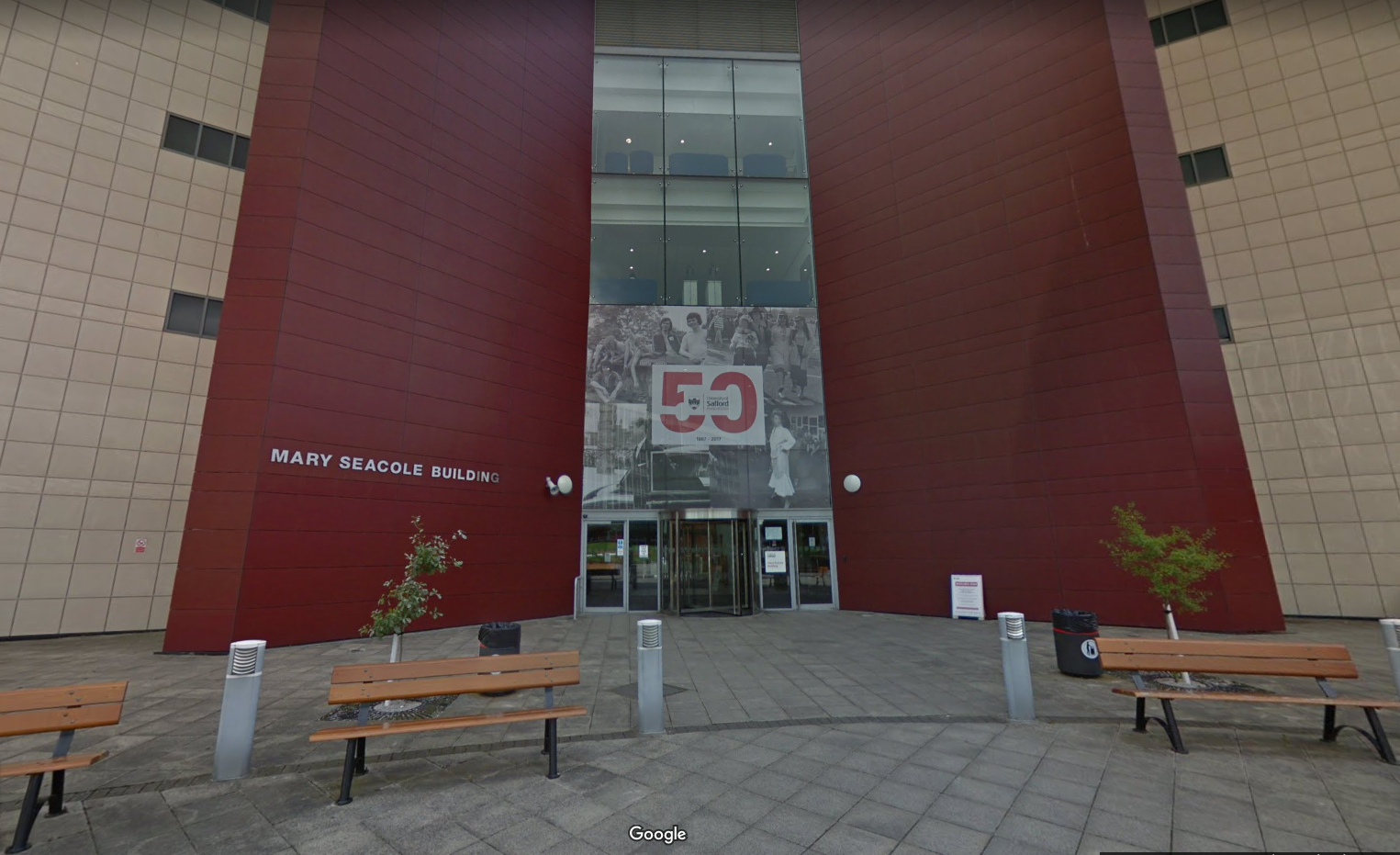 Mary Seacole building on Salford campus. Photo credit: The University of Salford