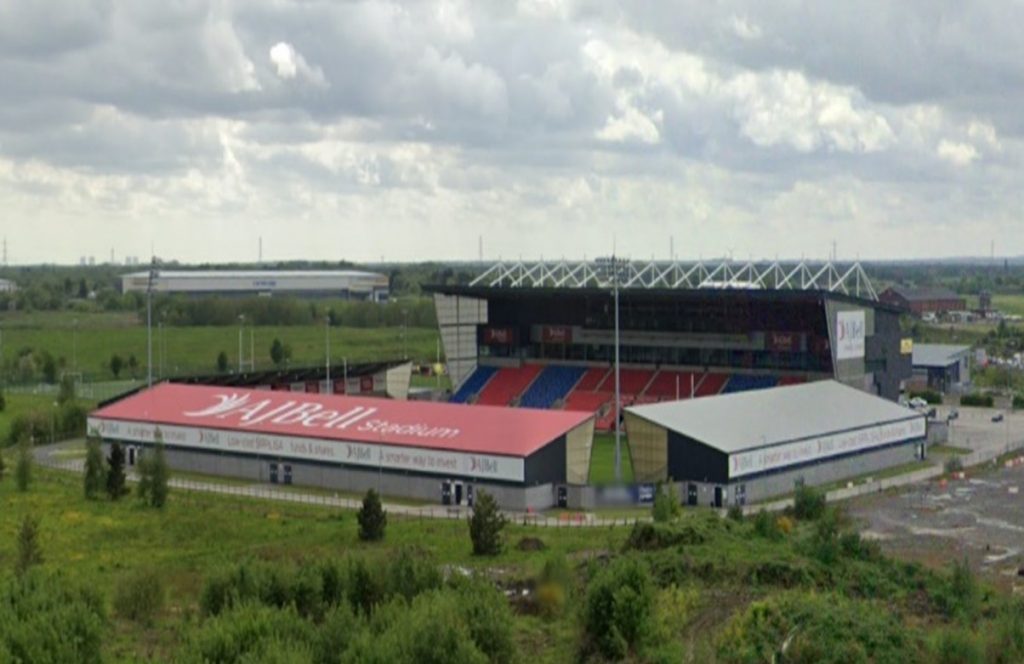 Salford's AJ Bell Stadium which will play host to England vs Fiji