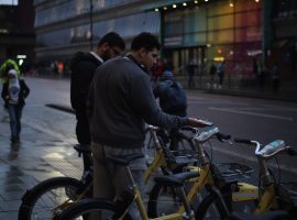 The new cycle hire scheme part of The Bee Network is under way