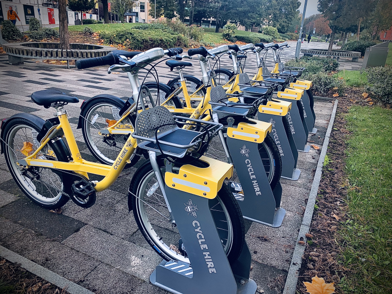 On Your Bee Bike! Cycle hire docks appear at University of Salford