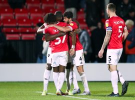 Salford Celebrating - Photo Credit: Salford City (Charlotte Tattersall)