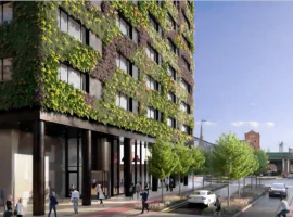 Screenshot from LinkedIn video of the planned 'Eden' living wall. Link: https://www.linkedin.com/posts/muse-developments_activity-6863445457905979392-z5tZ/. (00:01)