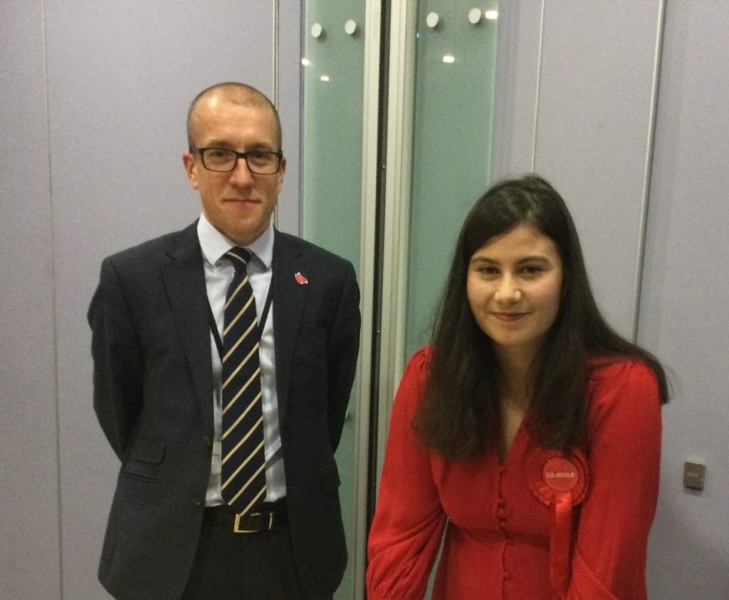 Rosanna Wain winning the Blackfriars and Trinity by-election. Credit: Salford City Council - https://www.facebook.com/SalfordCouncil/photos/a.10151378639825731/10159330727150731/