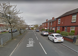 Part of Moss Lane, Swinton was evacuated after the discovery of a WW2-era bomb
