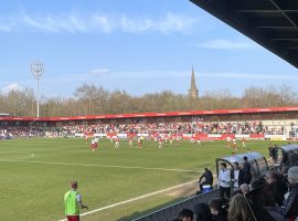 Walsall take a corner in the middle of the second half - Credit: Dan McNeice. League Two play-offs