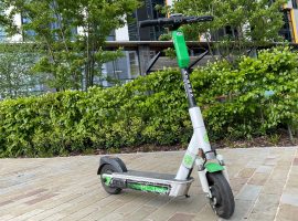 E-scooter supplying free transport to polling stations in Salford