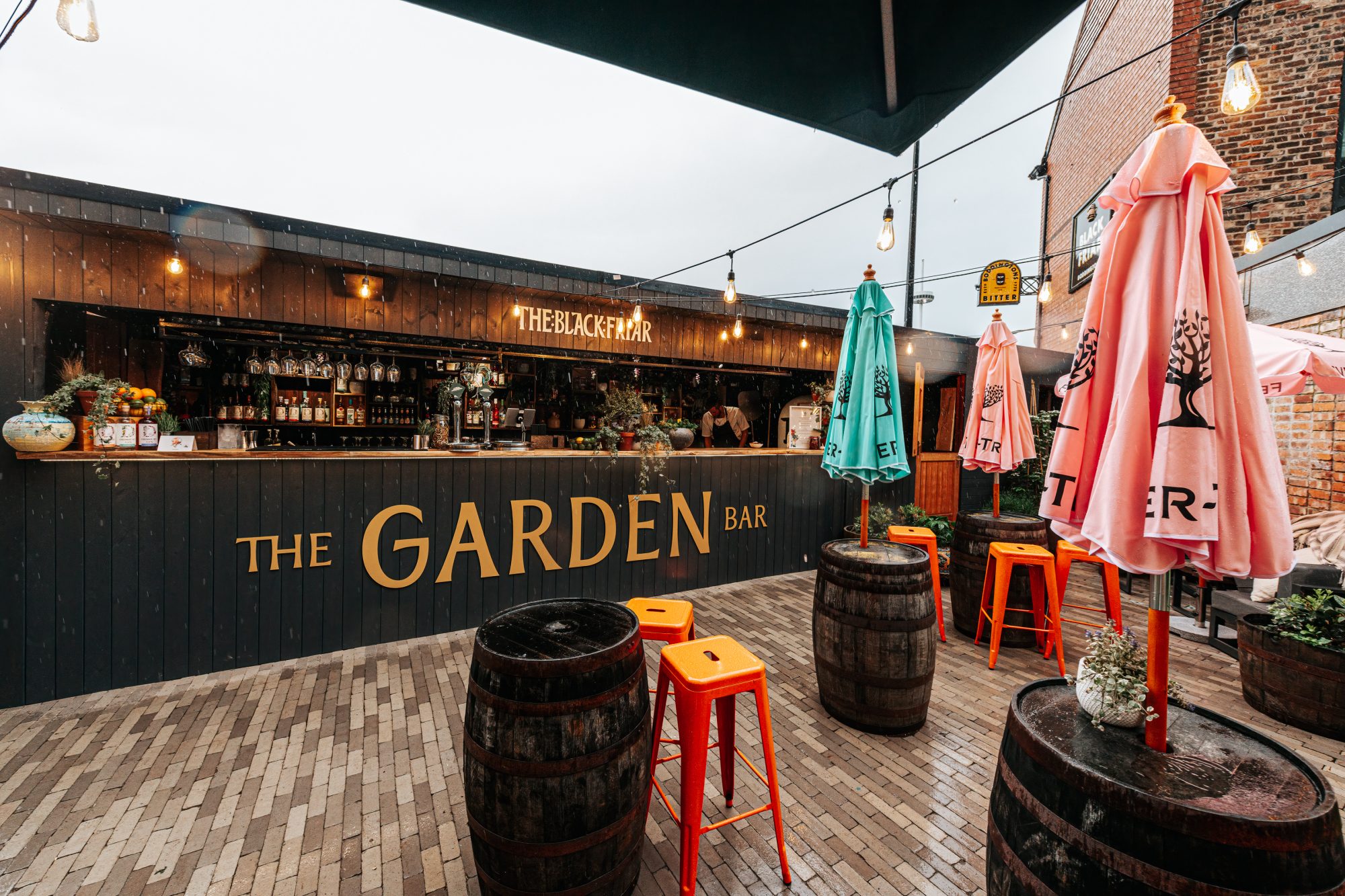 The Black Friar pub opens new garden bar
