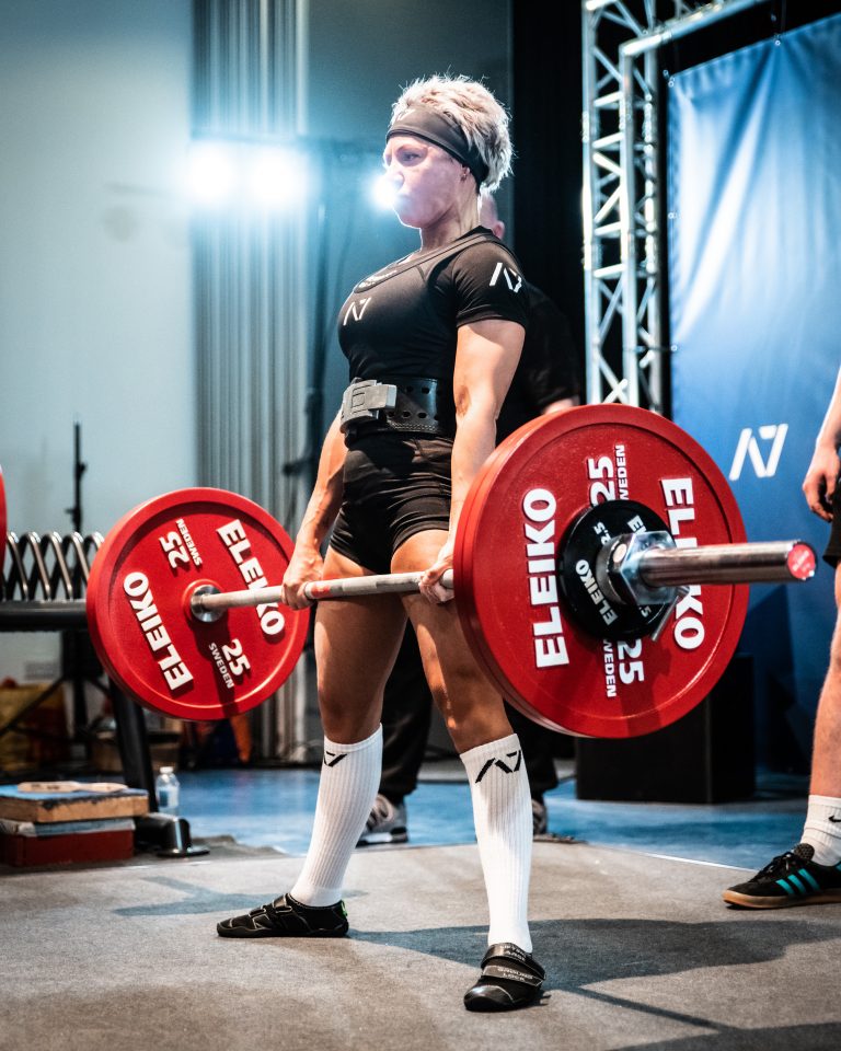 The single Mumoftwo fighting for a place at the Women's Powerlifting Championships