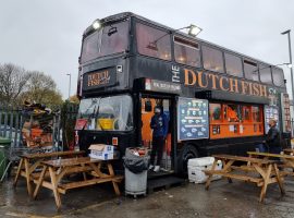 Meet the man who runs Salford’s double decker fish and chip shop