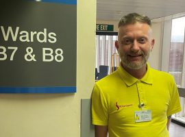 Man diagnosed with stage-four cancer becomes volunteer dining companion at Salford Royal