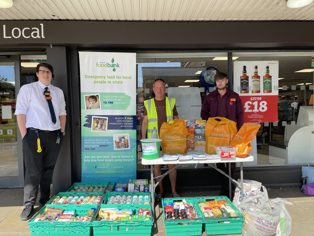 The Worsley man who set up a food donation drop off station in his home