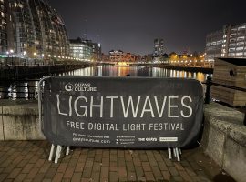 Lightwaves festival banner, Image: Ben Gleave